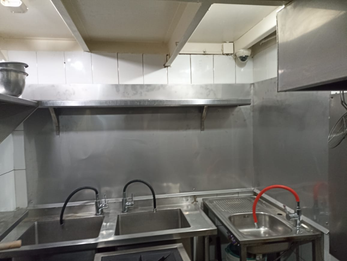Cocina comercial en acero inoxidable